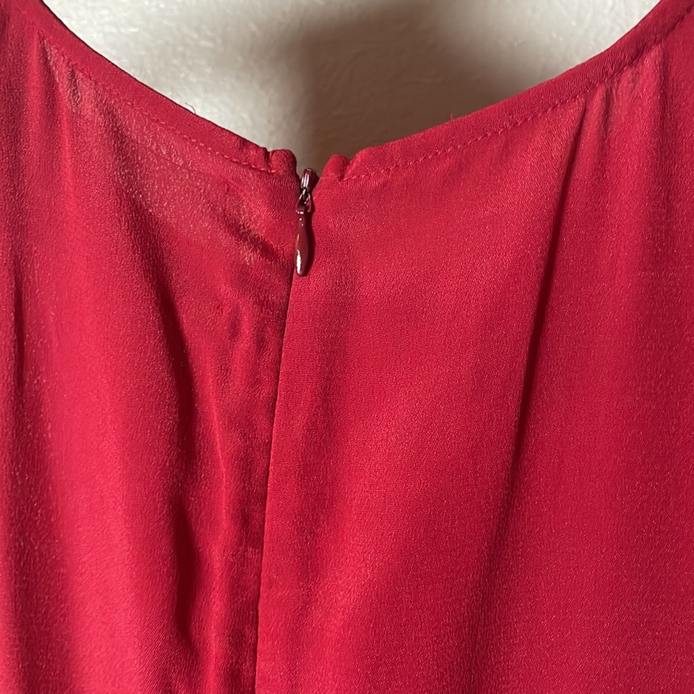 ♥️ Reformation RARE Deep Red 💄 Dress- Like new 🔥 - Picture 6 of 12